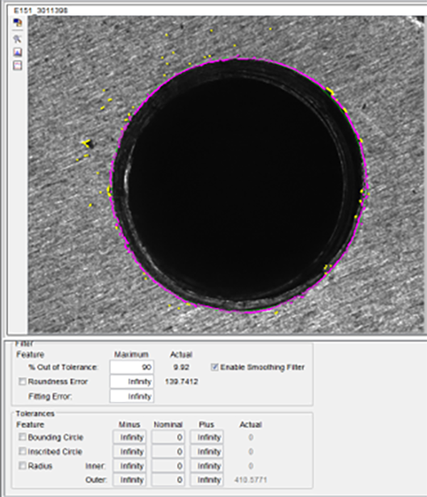 金屬圓盤螺紋有無辨識