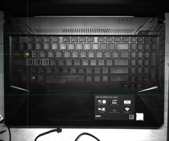 筆電鍵盤字元辨識及音源孔定位